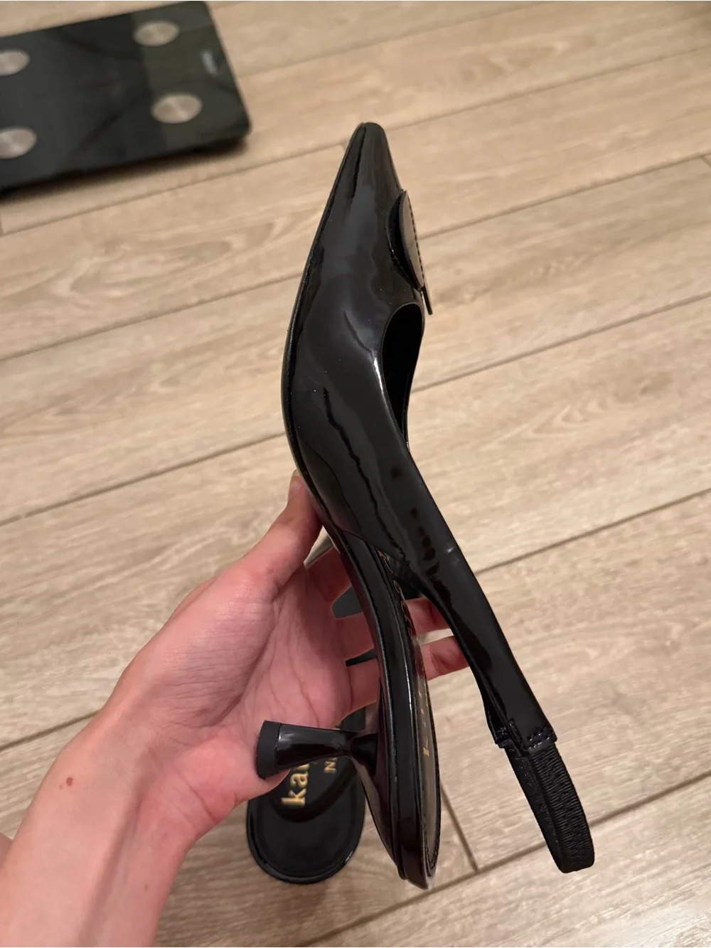 Kate Spade Lover Slingback Black Heart Kitten Heel